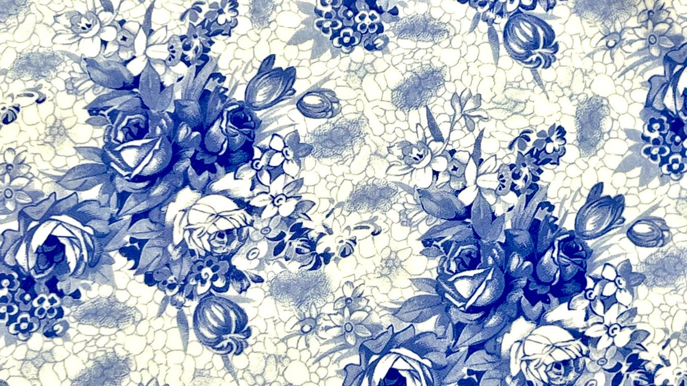 Blue Welback Chintz