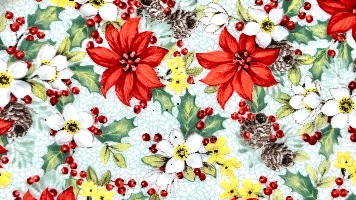 Poinsettia Chintz