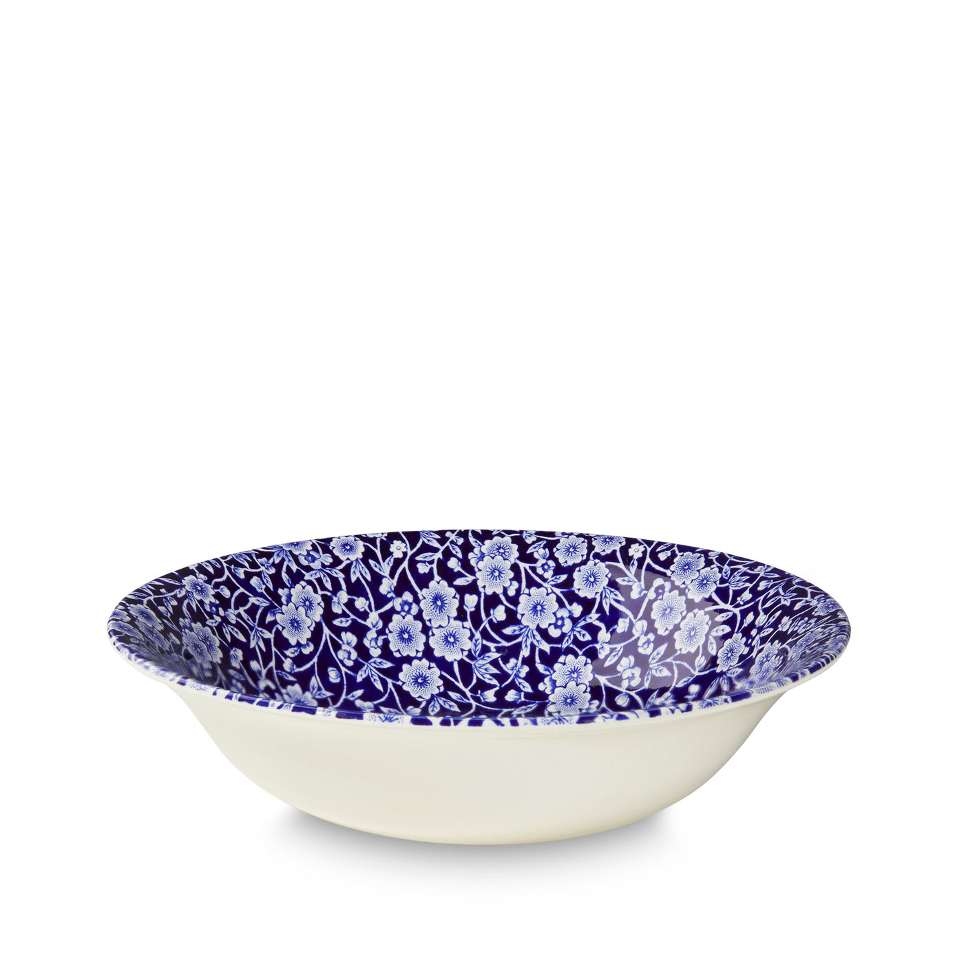 Burleigh Blue Calico Pudding/Soup Bowl 20.5cm/8