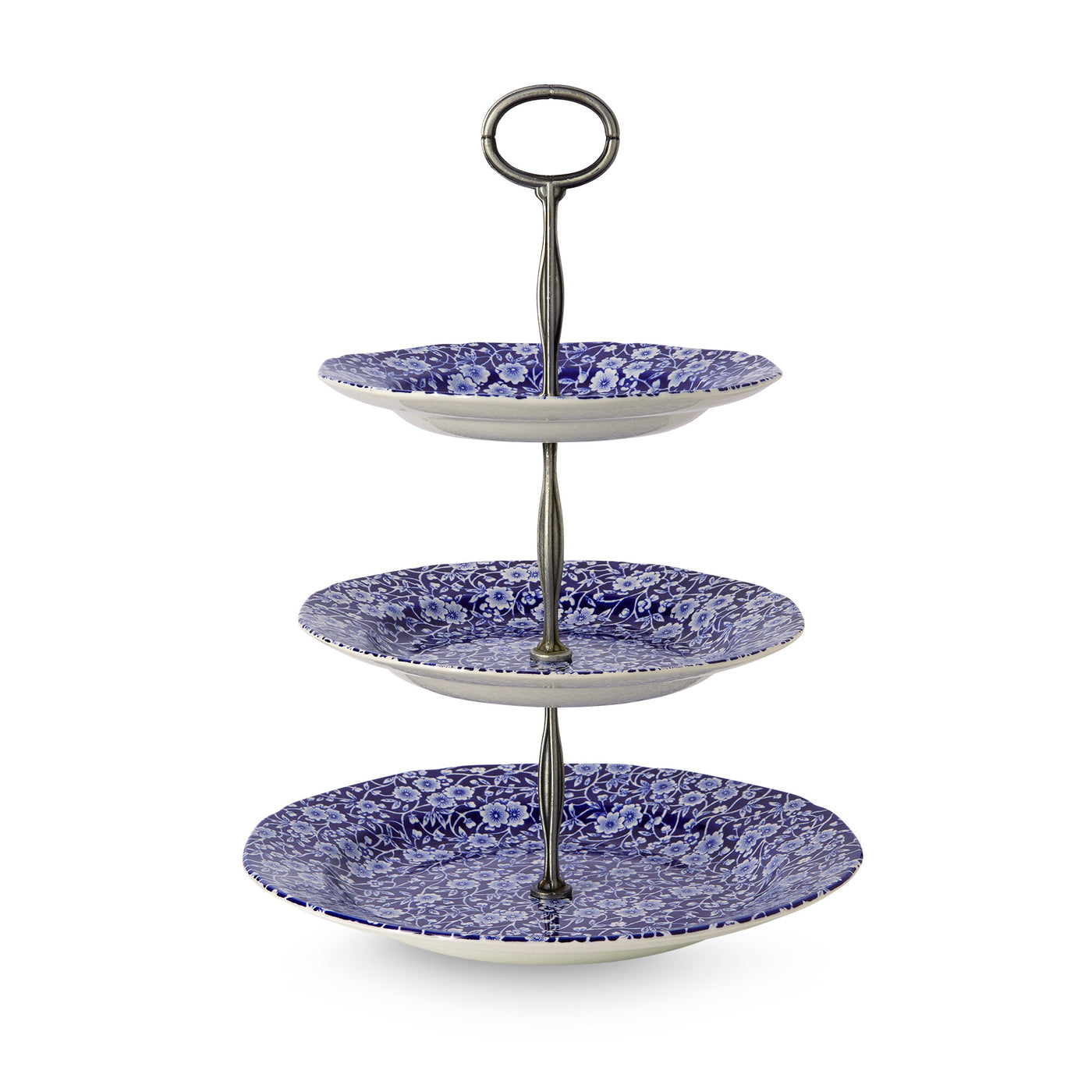 Burleigh Blue Calico 3 Tier Cake Stand