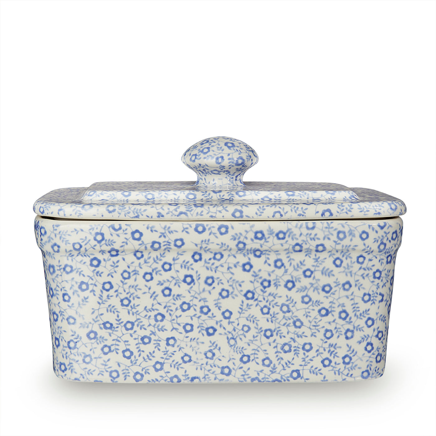 Burleigh Pale Blue Felicity Butter Dish 400g/1lb