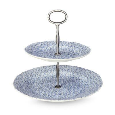 Burleigh Pale Blue Felicity 2 Tier Cake Stand