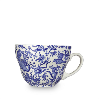 Burleigh Blue Regal Peacock Breakfast Cup 420ml/3/4pt