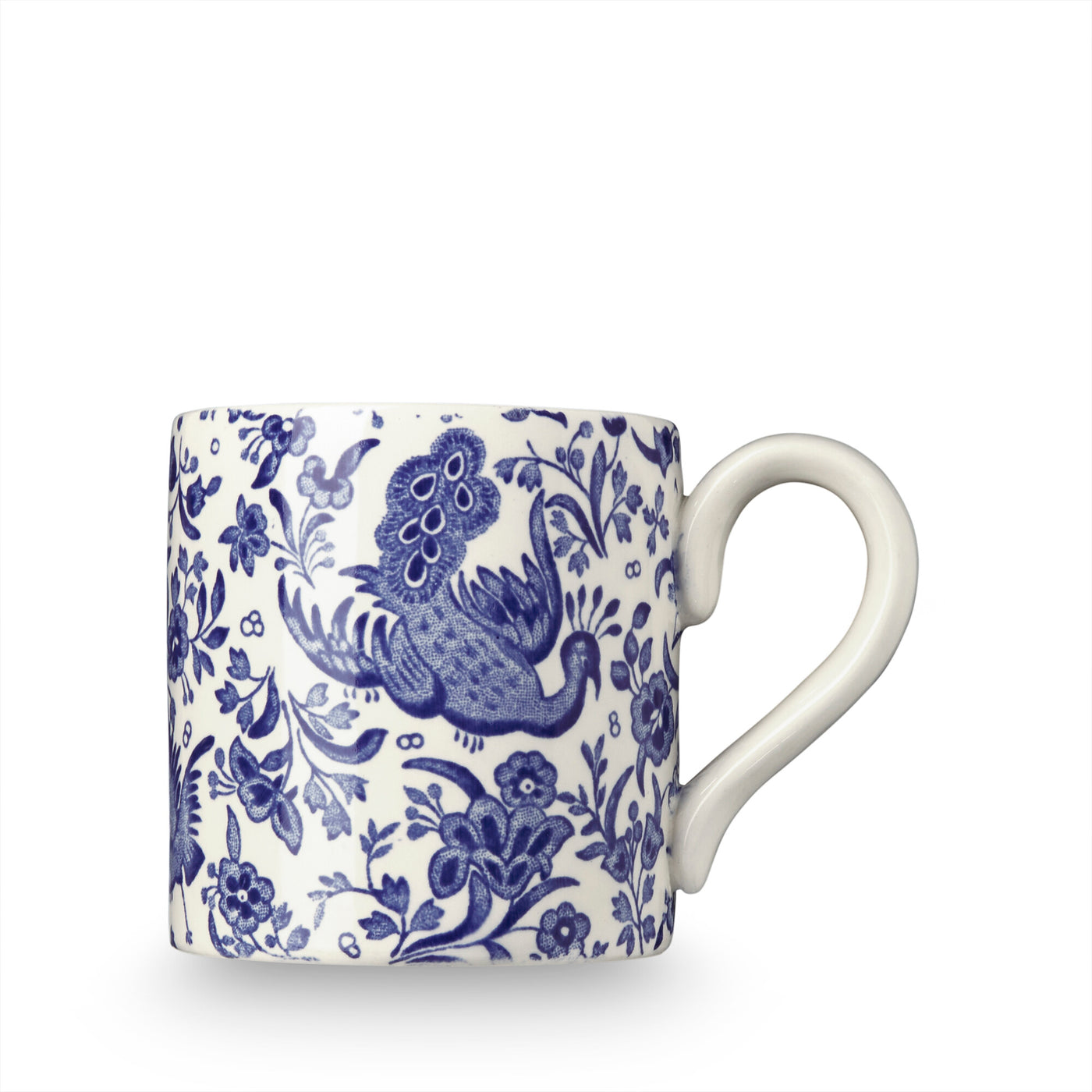 Burleigh Blue Regal Peacock Mug 284ml/1/2pt