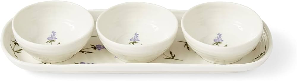 Sophie Conran Lavandula 3 Bowl & Tray Set