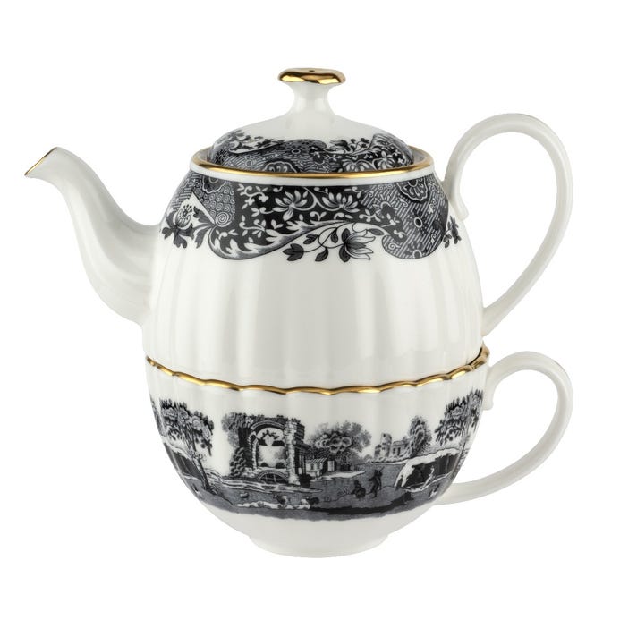 Spode 1770 Italian Tea for One, Black