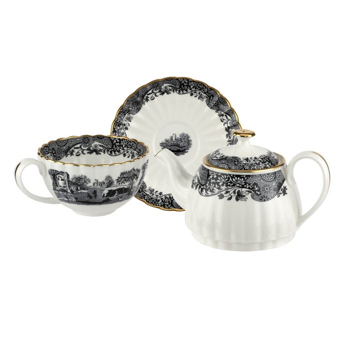 Spode 1770 Italian Tea for One, Black