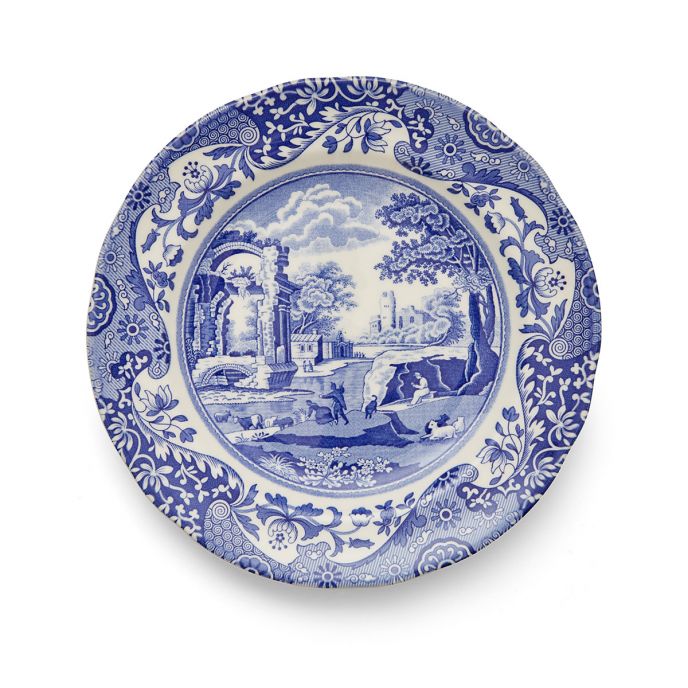 Second  Blue Italian Set of 4 Side Plates
