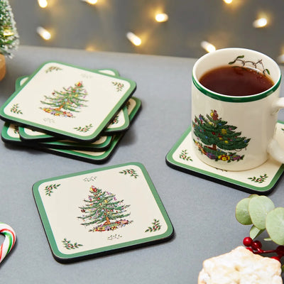 Christmas Tree Set of 6 Coasters