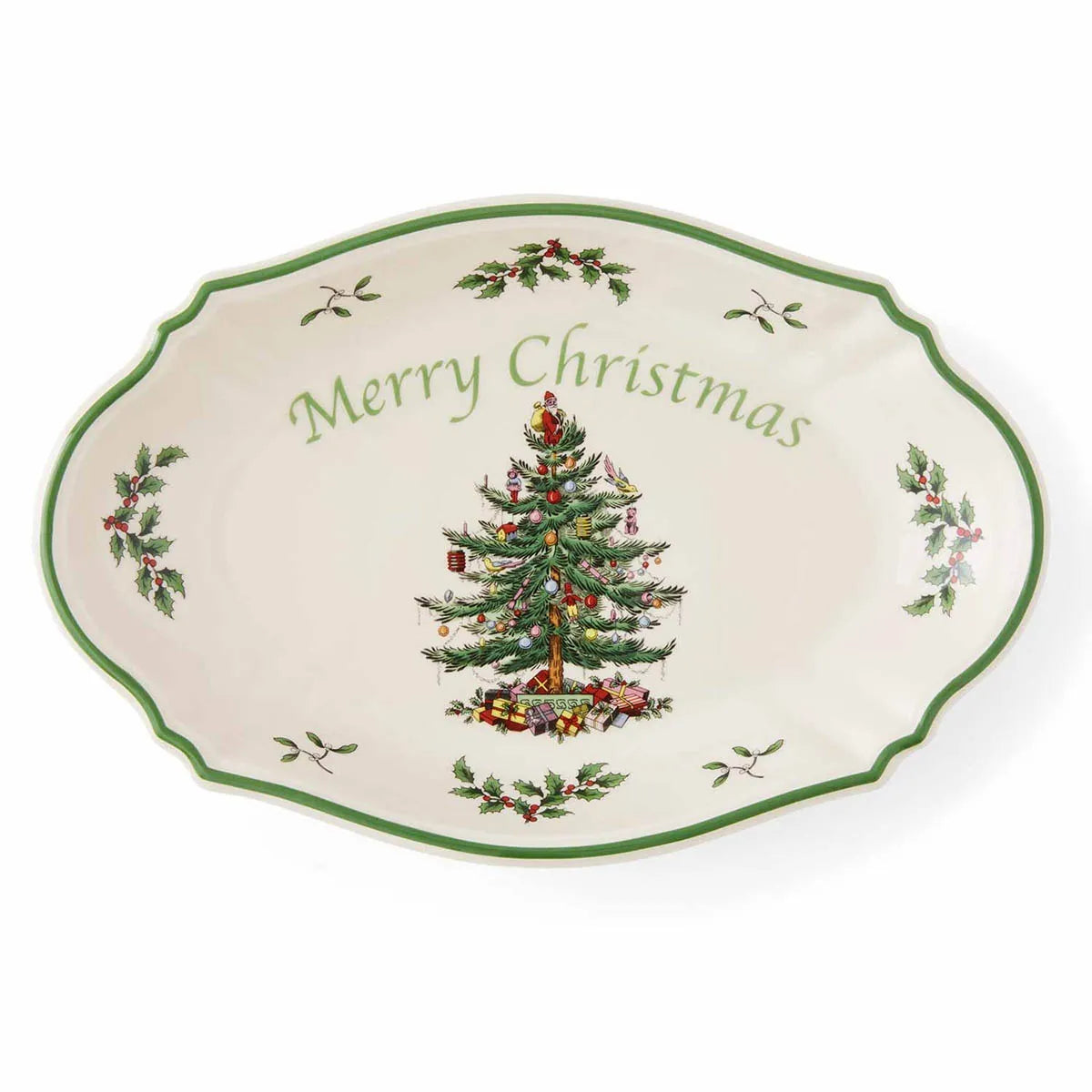 Christmas Tree Merry Christmas Tray