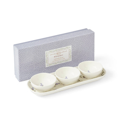 Sophie Conran Lavandula 3 Bowl & Tray Set