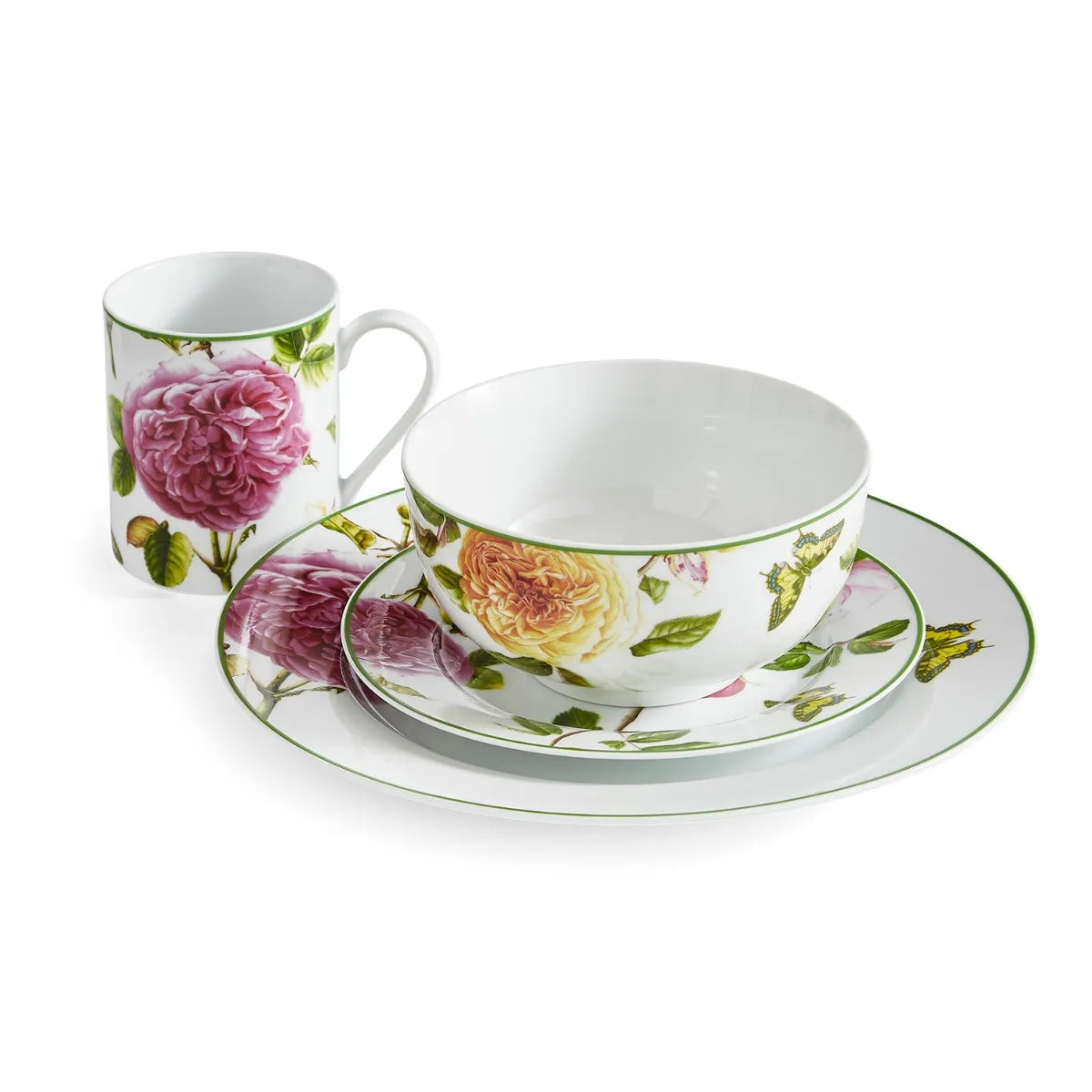 Portmeirion Home 16 Piece Set, Roses