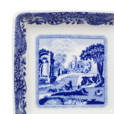 Spode Blue Italian Square Dishes - Set of 4