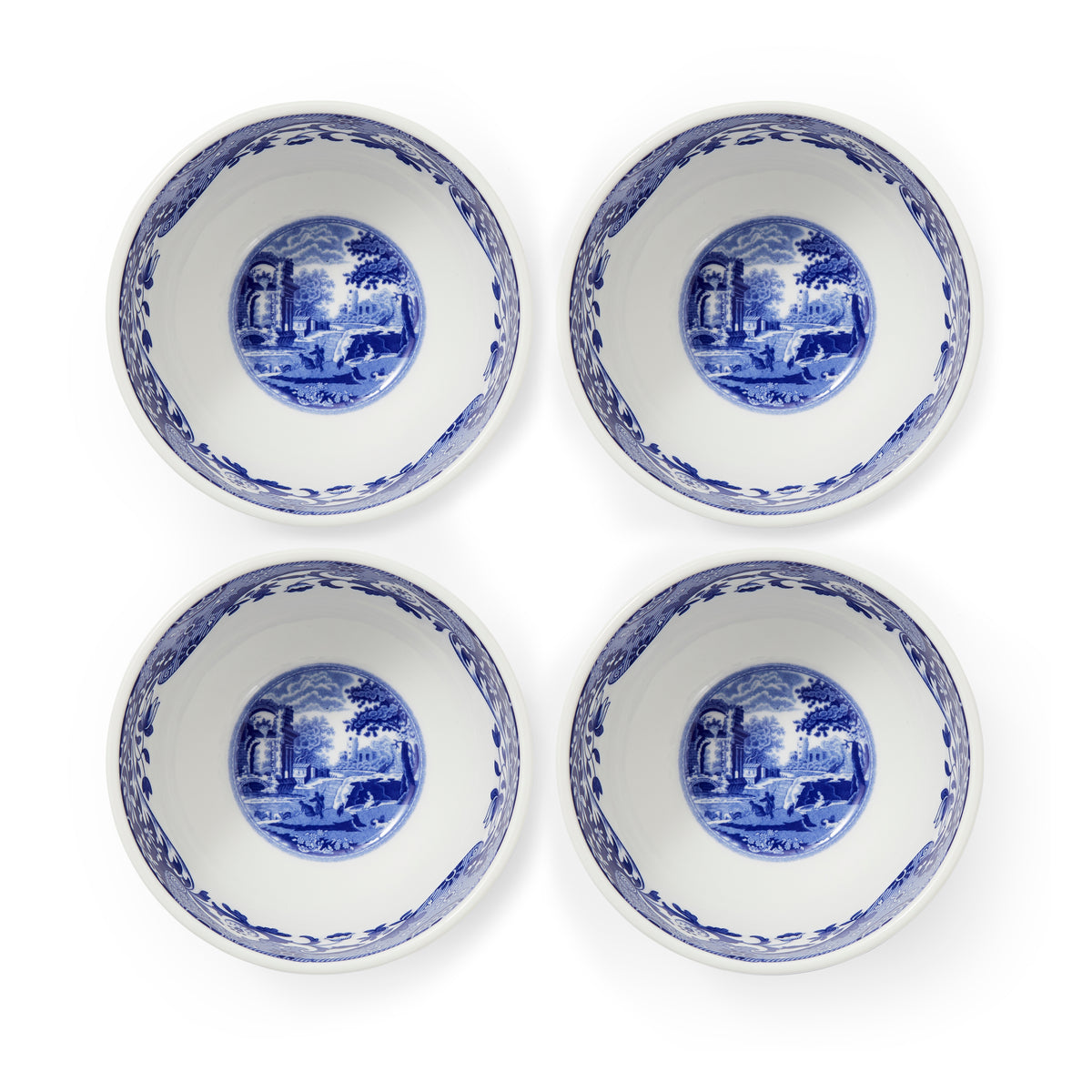 Spode Blue Italian Dip Bowls 10cm - Set of 4