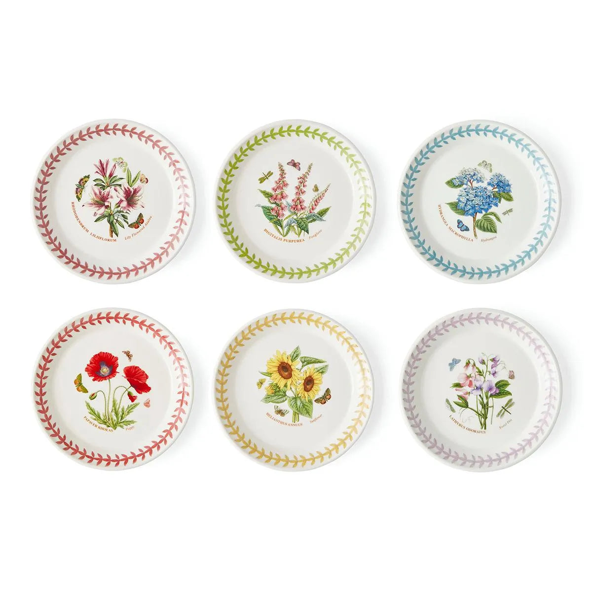 Botanic Garden Meadow Set of 6 Bread Plates, Assorted