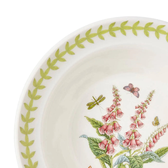 Botanic Garden Meadow Oatmeal Bowl, Foxglove