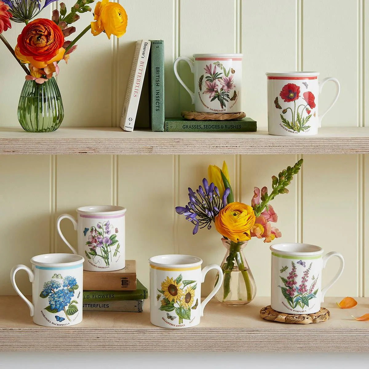 Botanic Garden Meadow Breakfast Mug, Azalea