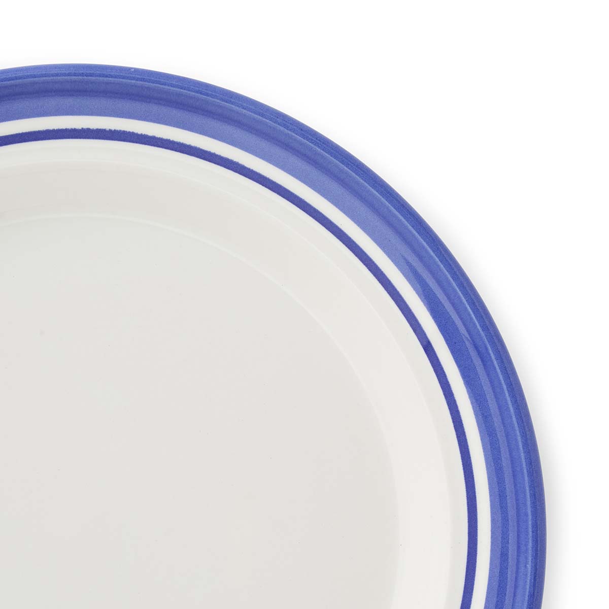 Potter's Stripe Set of 4 Dinner Plates, Blue