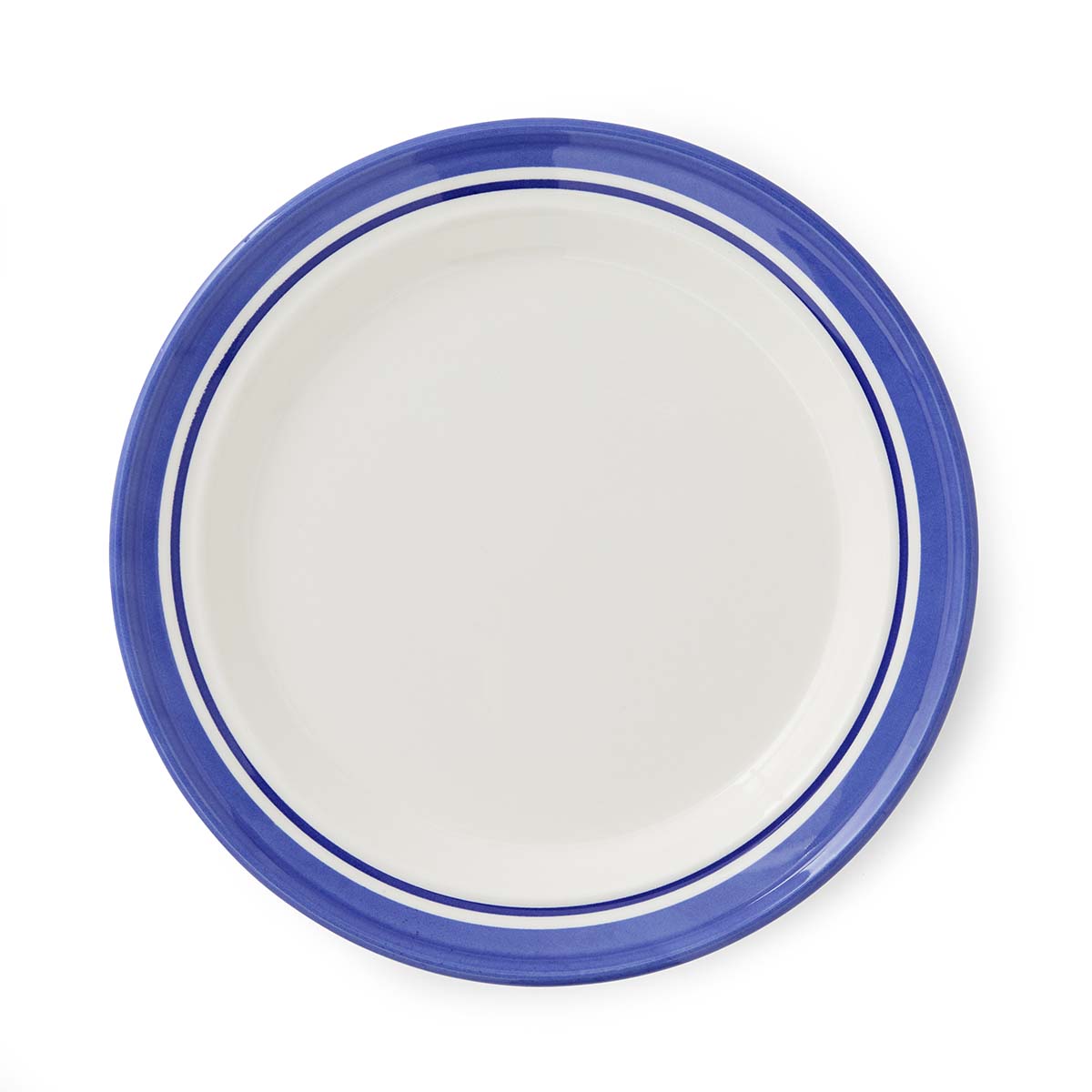 Potter's Stripe Set of 4 Dinner Plates, Blue