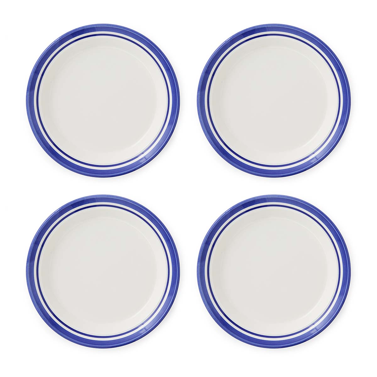 Potter's Stripe Set of 4 Side Plates, Blue