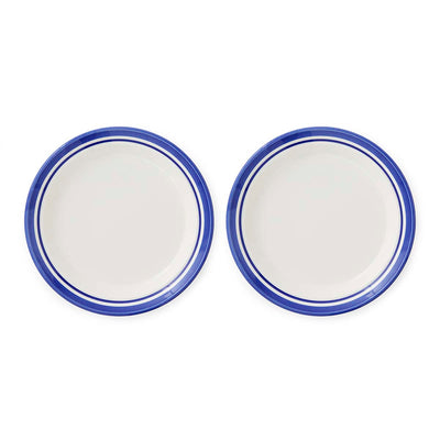 Potter's Stripe Set of 4 Side Plates, Blue