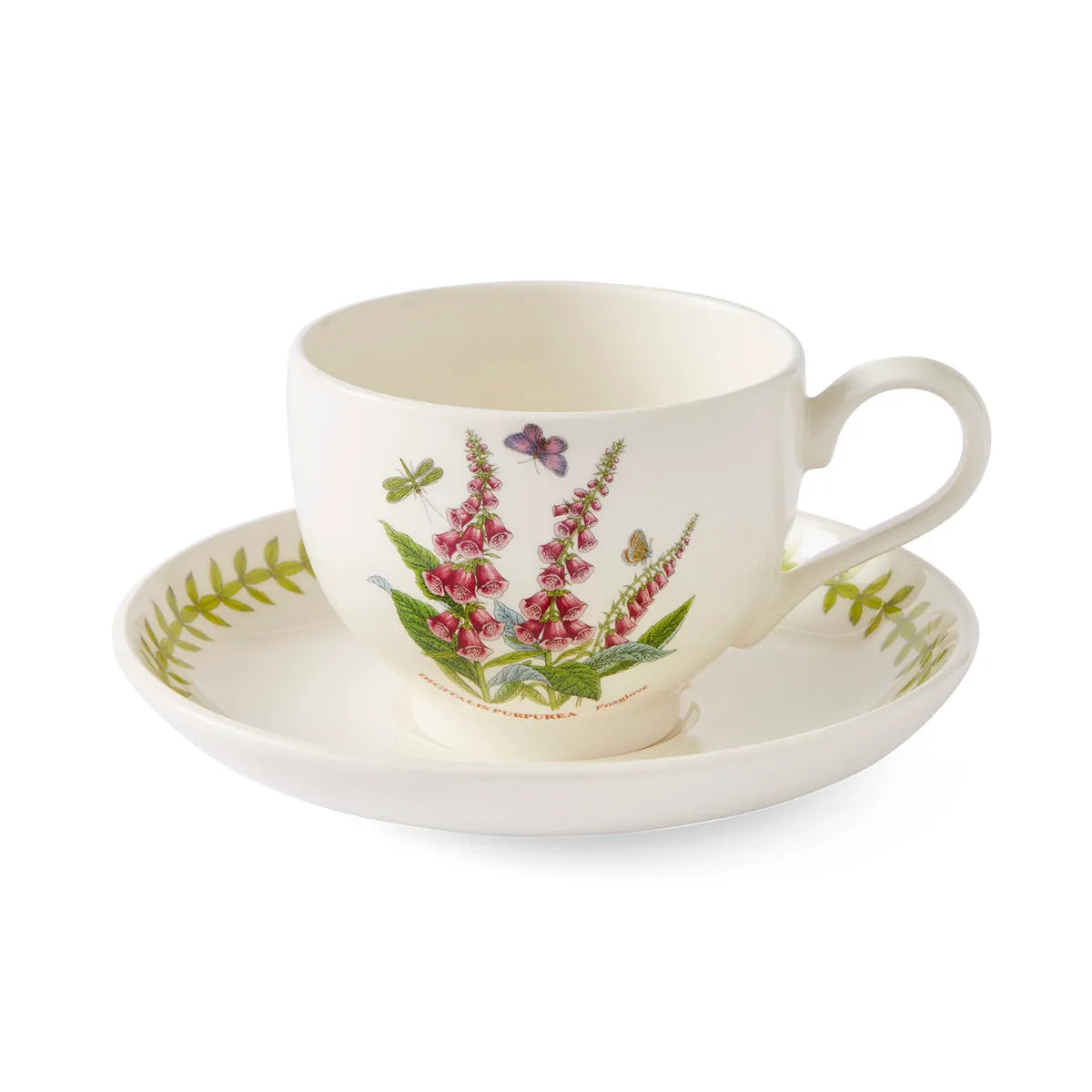 Botanic Garden Meadow Breakfast Teacup & Saucer, Foxglove