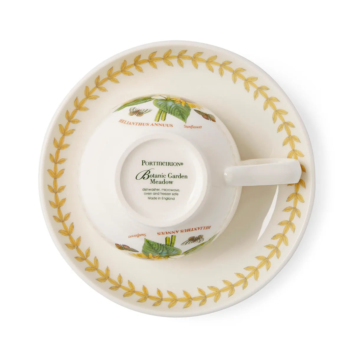 Botanic Garden Meadow Breakfast Teacup & Saucer, Sunflower