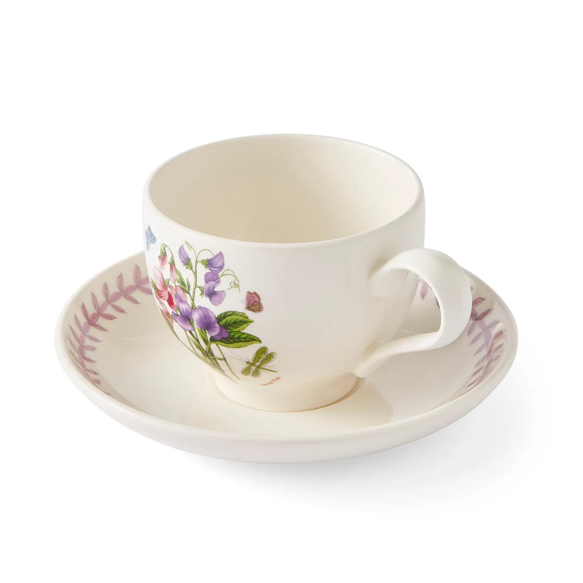 Botanic Garden Meadow Breakfast Teacup & Saucer, Sweet Pea