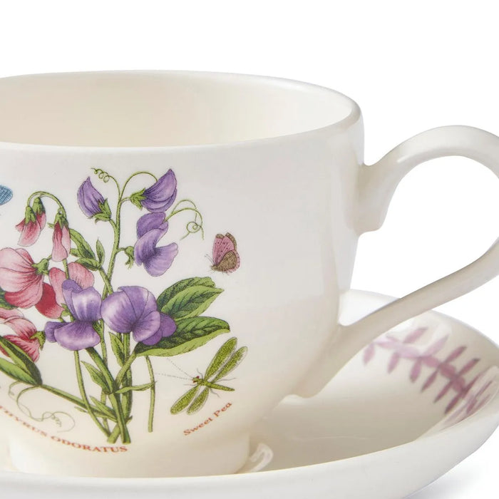 Botanic Garden Meadow Breakfast Teacup & Saucer, Sweet Pea