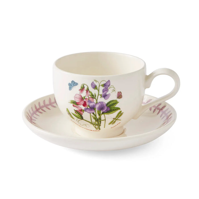 Botanic Garden Meadow Breakfast Teacup & Saucer, Sweet Pea