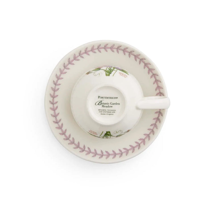 Botanic Garden Meadow Teacup & Saucer, Sweet Pea