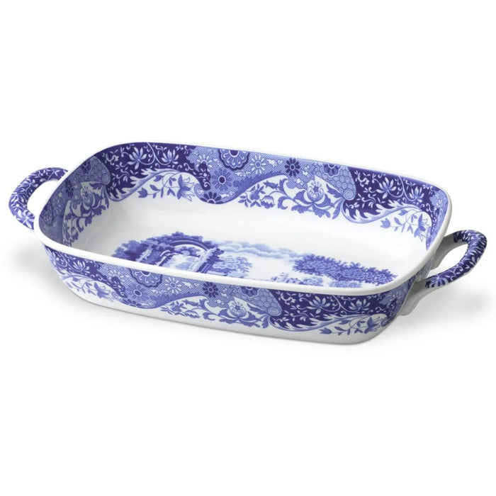 Blue Italian Handled Serving Tray