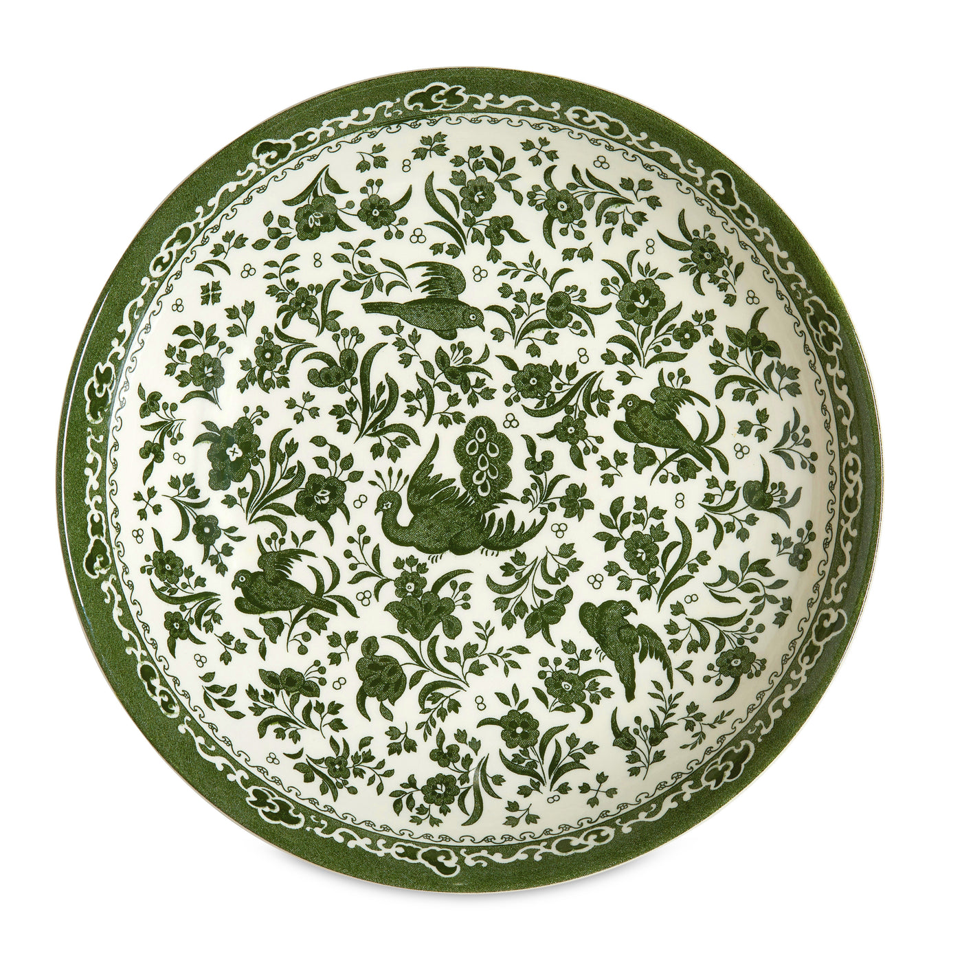 Burleigh Green Regal Peacock Pasta Bowl 23cm