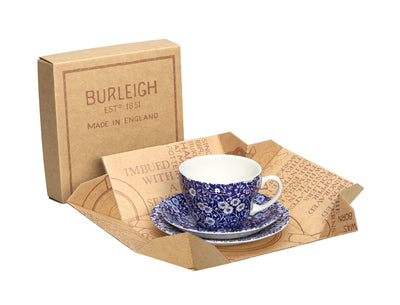 Burleigh Blue Calico Breakfast Cup 3 - Piece Gift Set