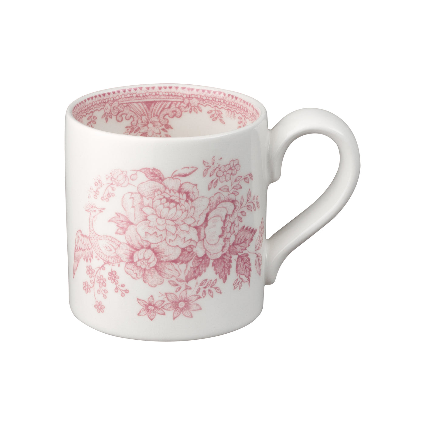 Burleigh Pink Asiatic Pheasants Mug 284ml/1/2pt