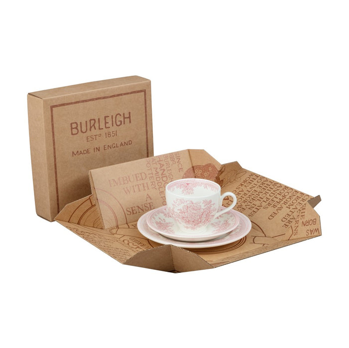 Pink Asiatic Pheasants Teacup 3 - Piece Gift Set