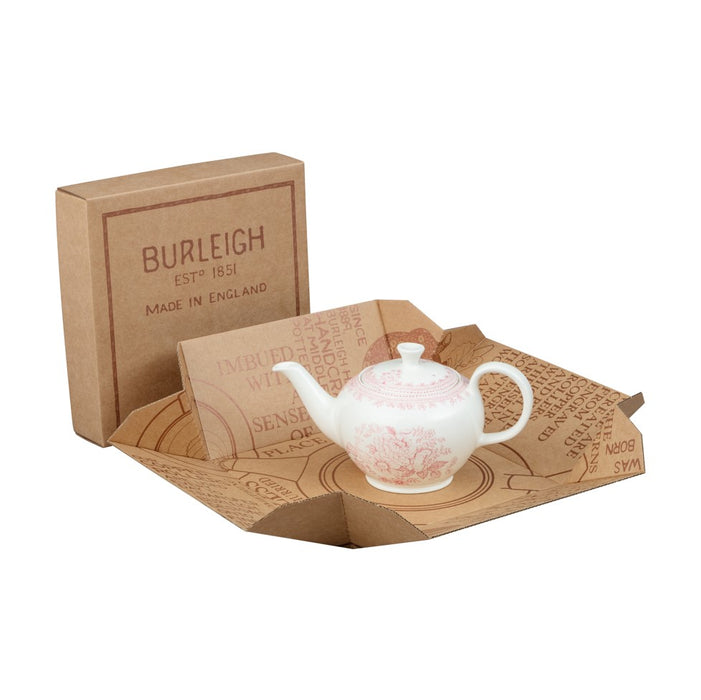 Pink Asiatic Pheasants Small Teapot -Gift Box