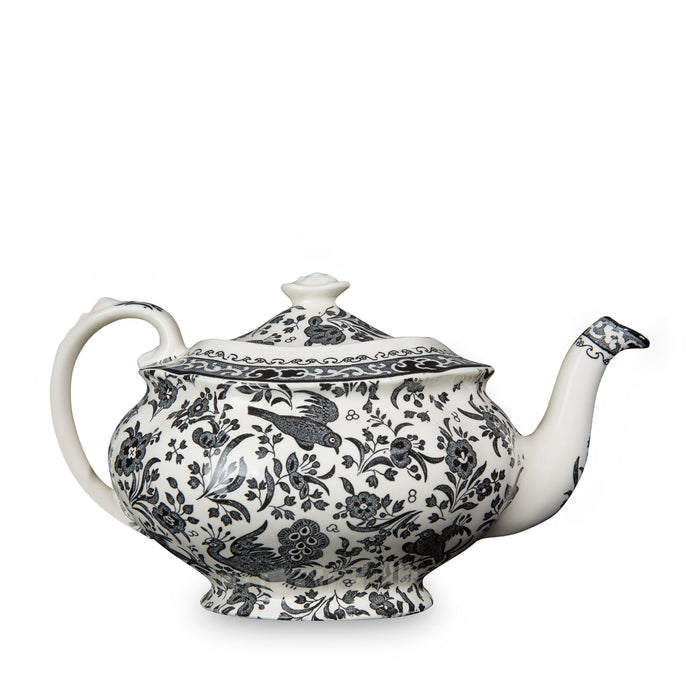 Black Regal Peacock Teapot Gift Box