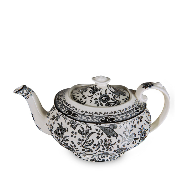 Black Regal Peacock Teapot Gift Box