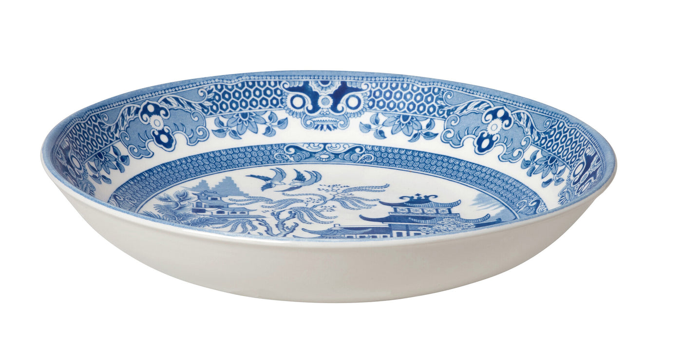 Burleigh Torquay Blue Willow Pasta Bowl 23cm/9"