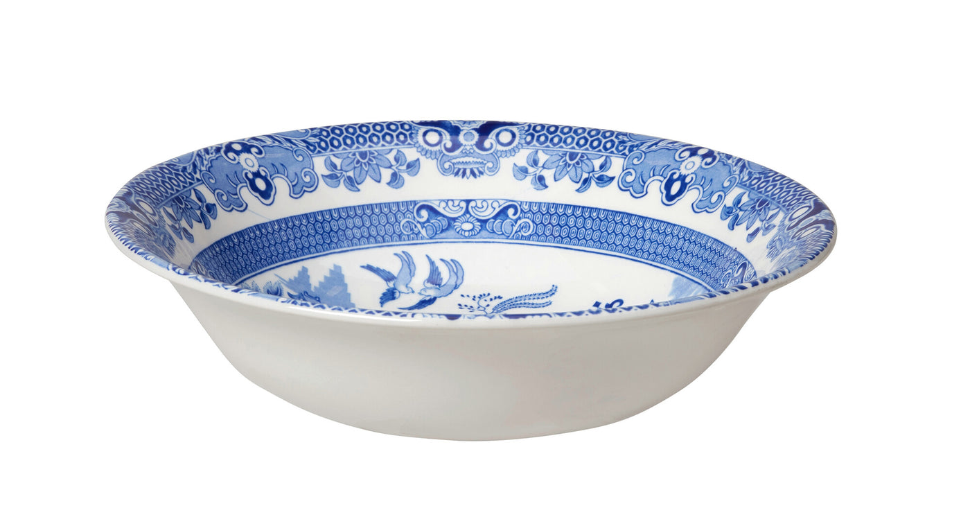 Burleigh Torquay Blue Willow Pudding / Soup Bowl 20.5cm/8"