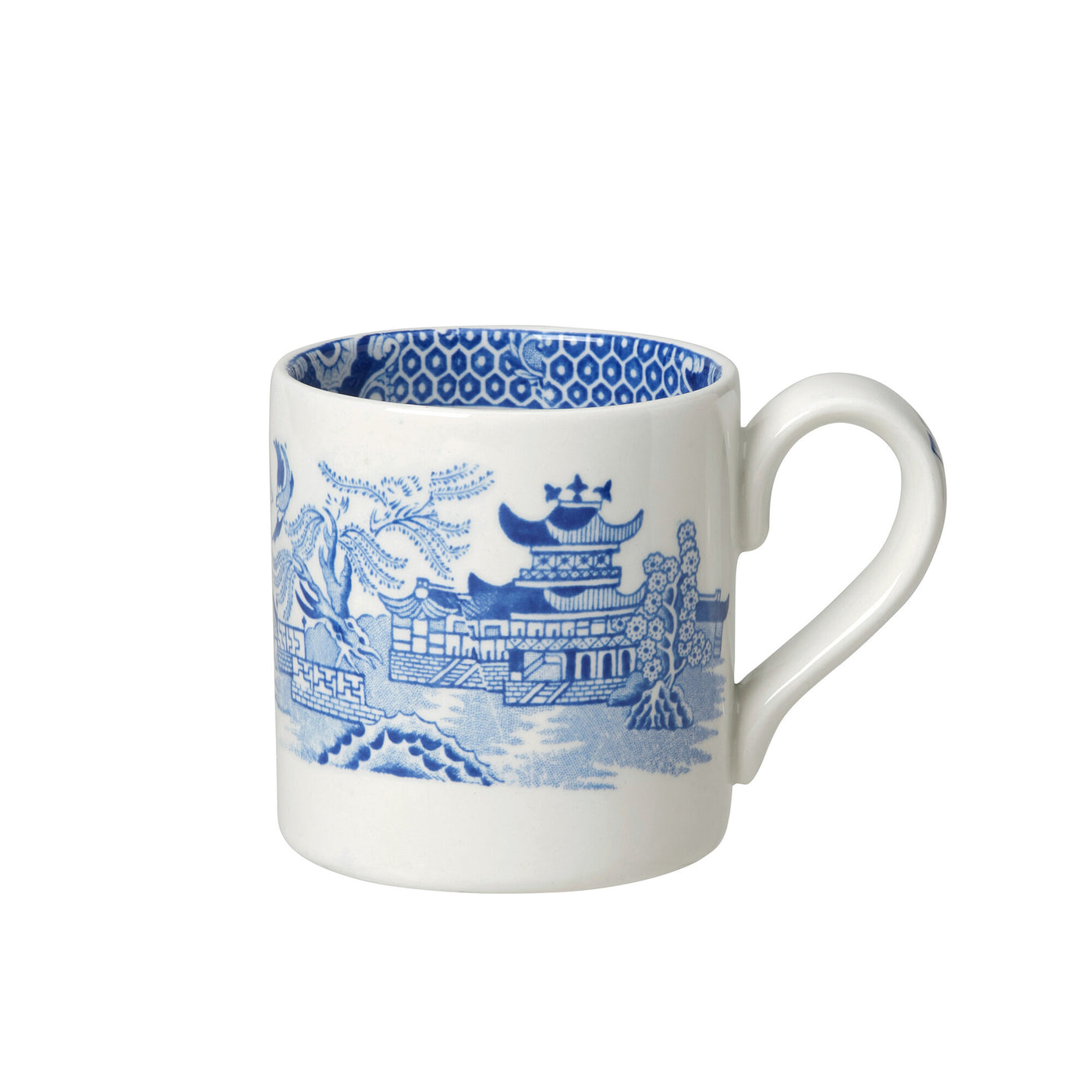 Burleigh Torquay Blue Willow Mug Half Pint 284ml/0.5pt