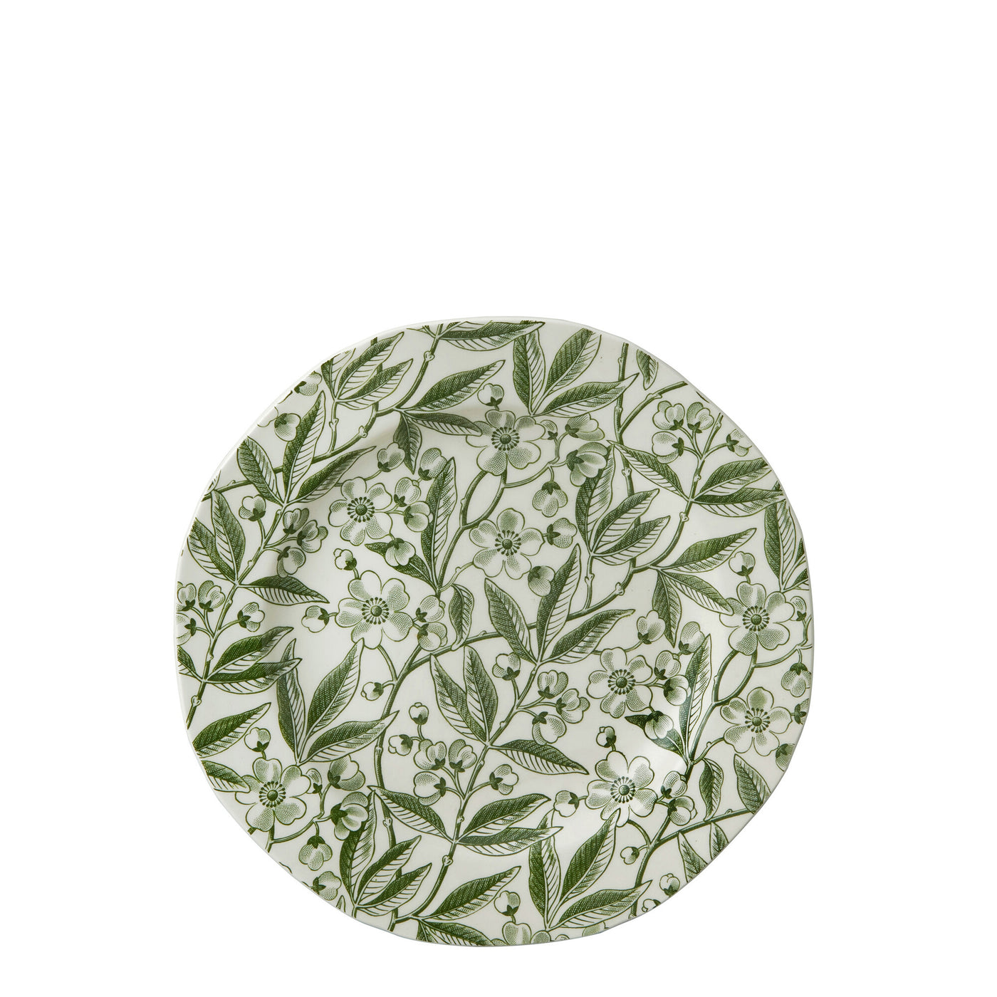 Green Prunus Plate 19cm