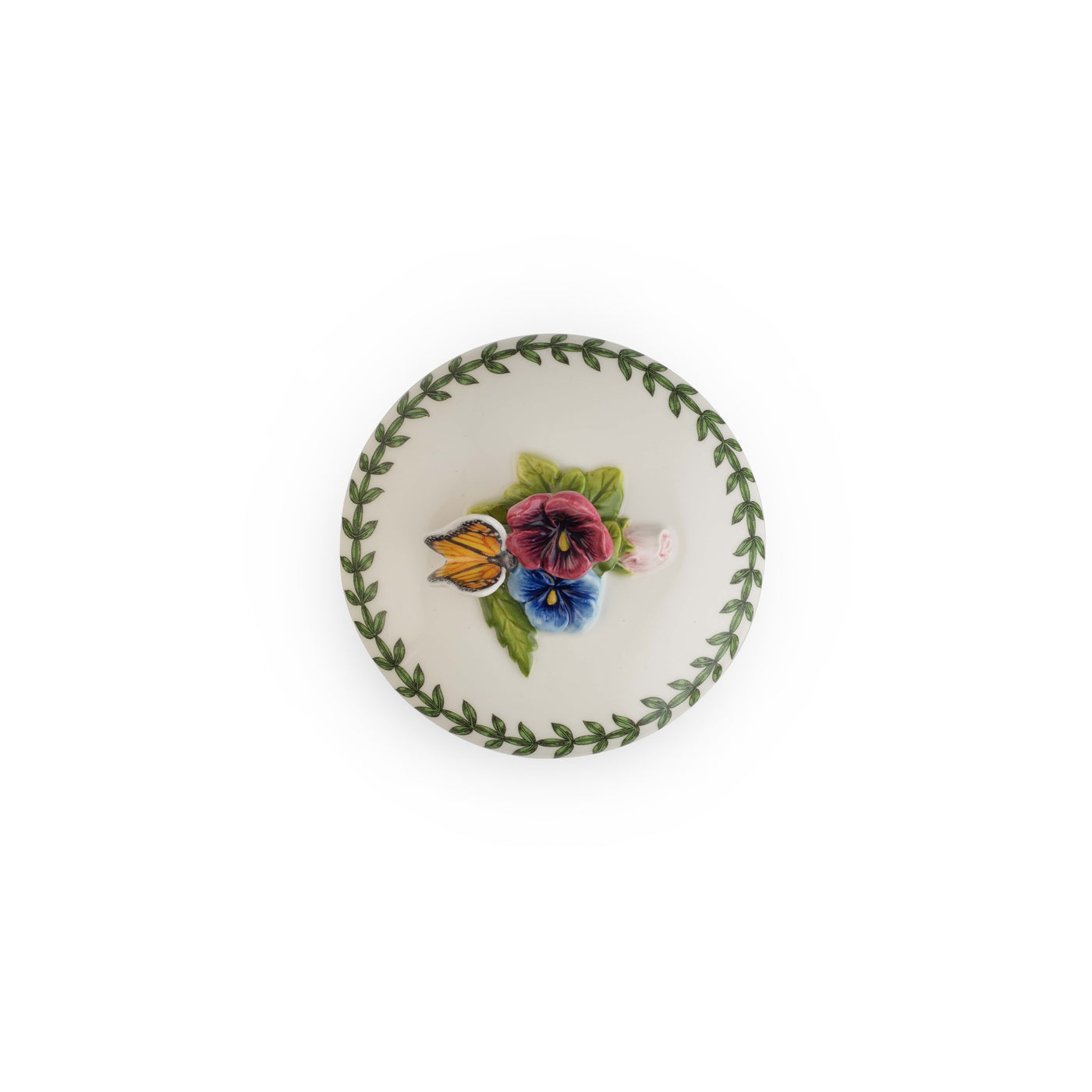 Botanic Garden Bouquet Butterfly Trinket Box