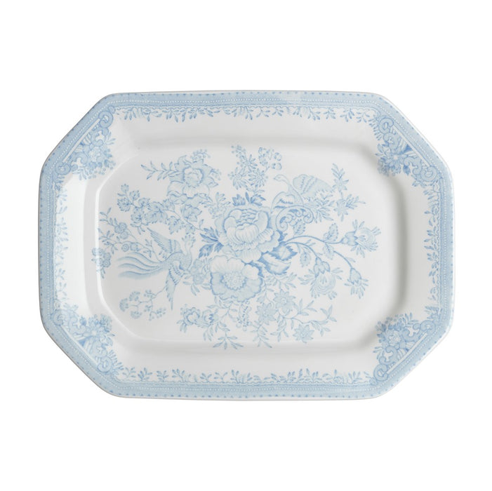 Blue Asiatic Pheasants Rectangular Platter 25cm/10