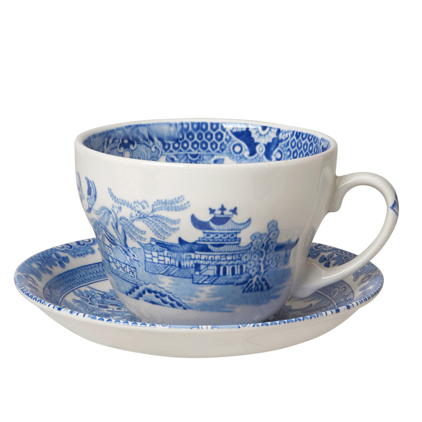 Burleigh Torquay Blue Willow Breakfast Cup & Saucer