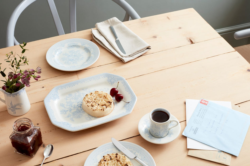 Blue Asiatic Pheasants Espresso Saucer