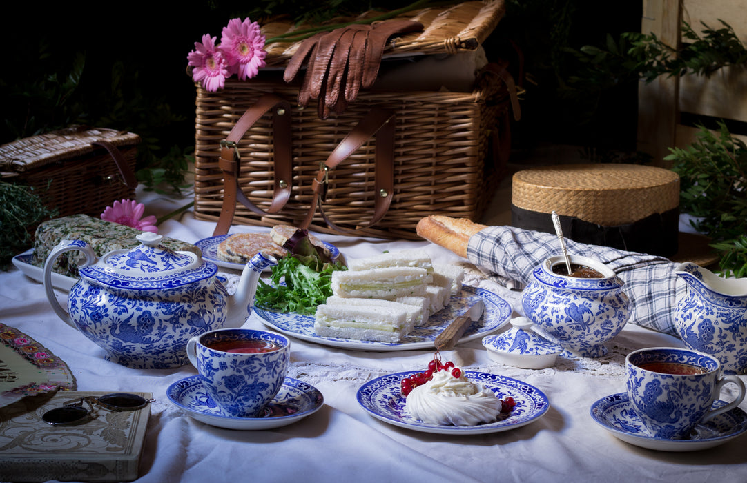 Blue Regal Peacock Teapot 5 Cup