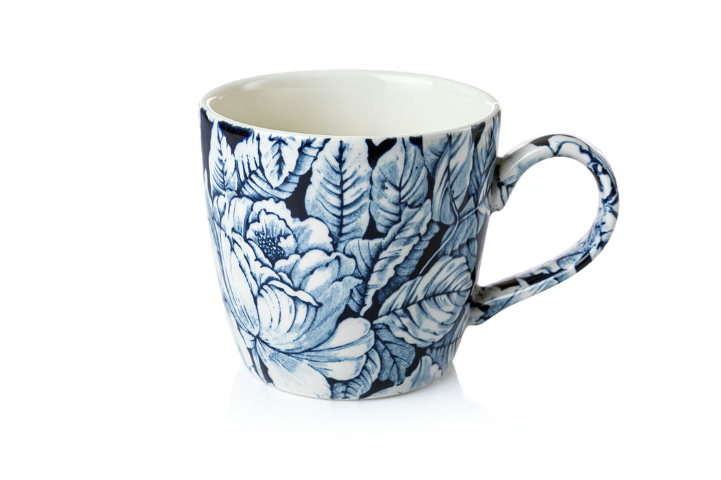 Ink Blue Hibiscus Osbourne Mug 300ml