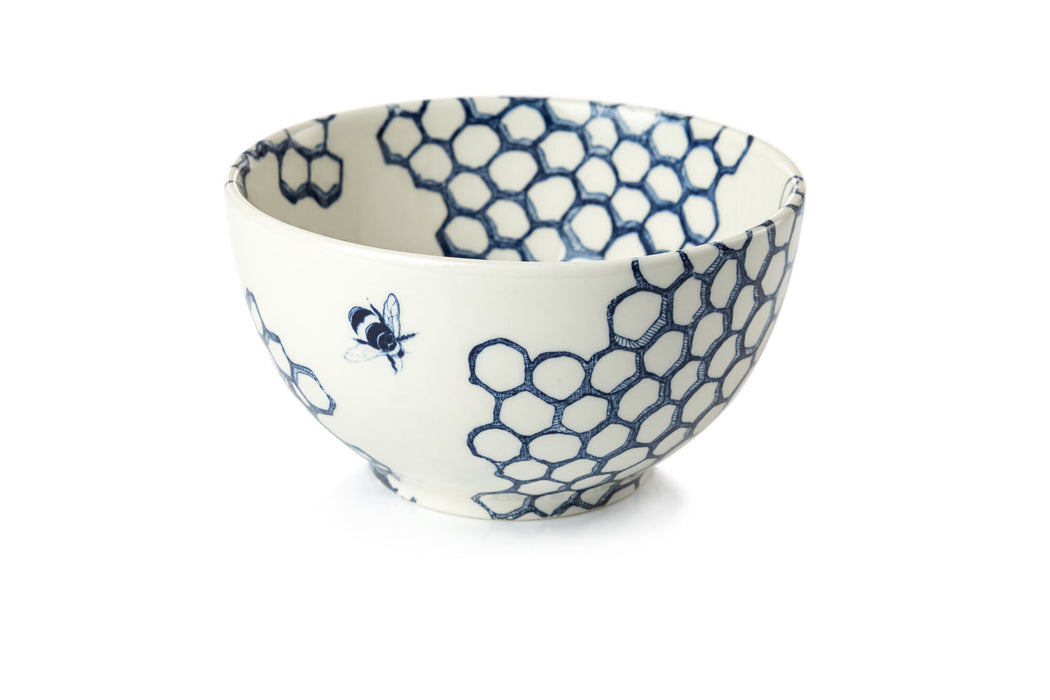 Ink Blue Pollen Mini Footed Bowl 12cm